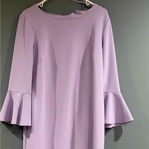Spring Lavender Dress w/Gold Zipper in Back